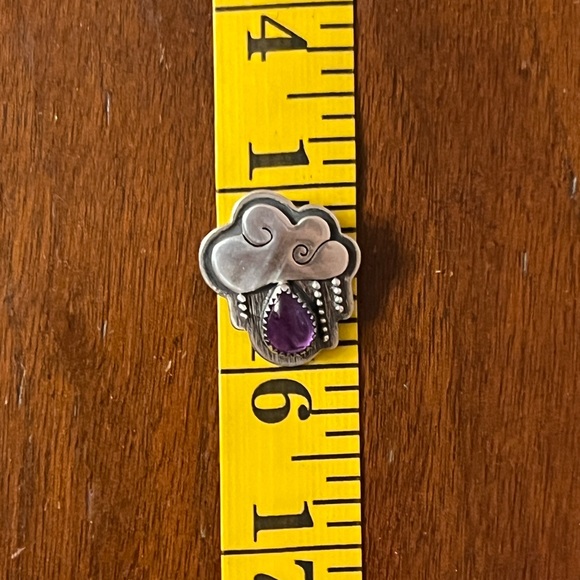 Amethyst Little Dark Clouds Pendant Sterling Silver - Picture 4 of 6